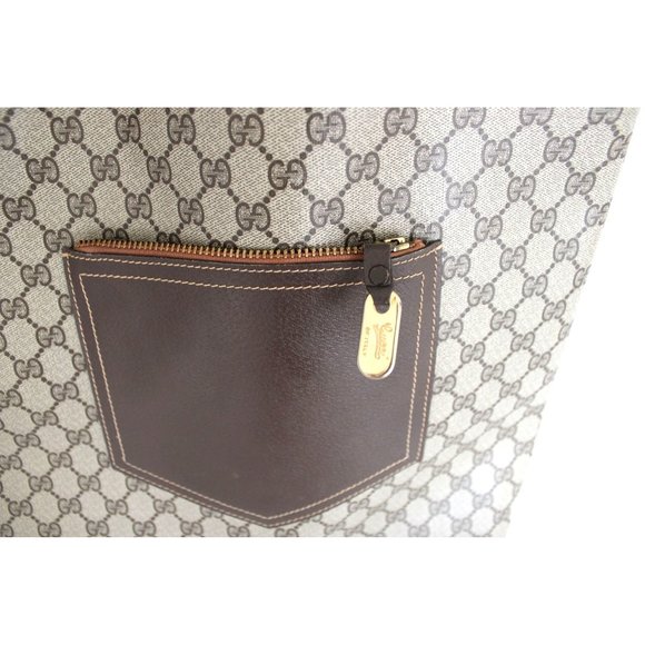 Gucci Vintage Sherry Line GG Coated Canvas Tote Bag - Picture 3 of 11